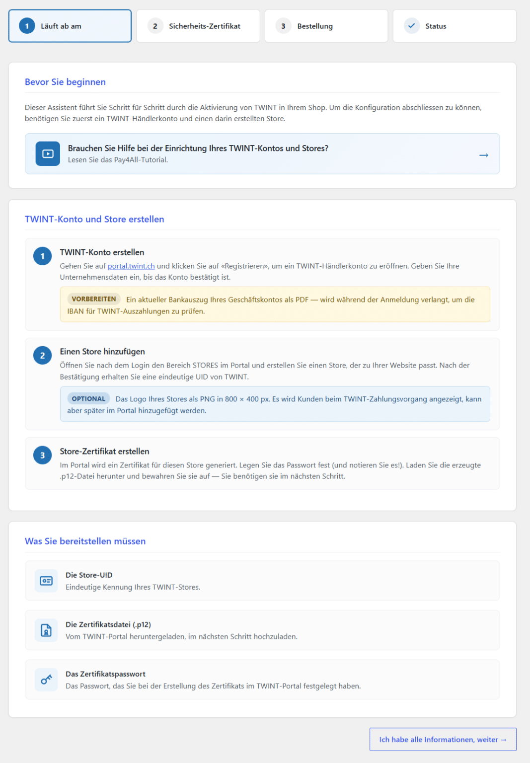 Twint woocommerce - einfache Installation